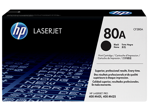 HP HP 80A (CF280A) Black Original LaserJet Toner Cartridge (2700 Yield)